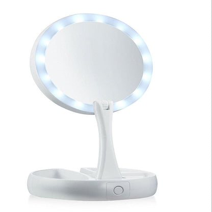 LuminaFold Vanity Mirror